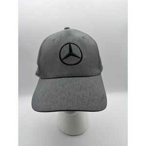 Puma Hat Cap Strap Back Gray Mercedes Benz Logo DryCELL Mens One Size Golf